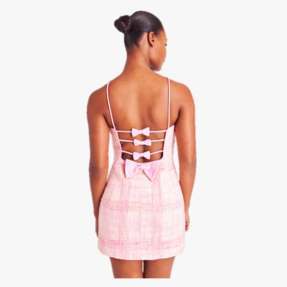 NWT LoveShackFancy | Pink Peony Gandler Tweed Mini Dress | Size: 8